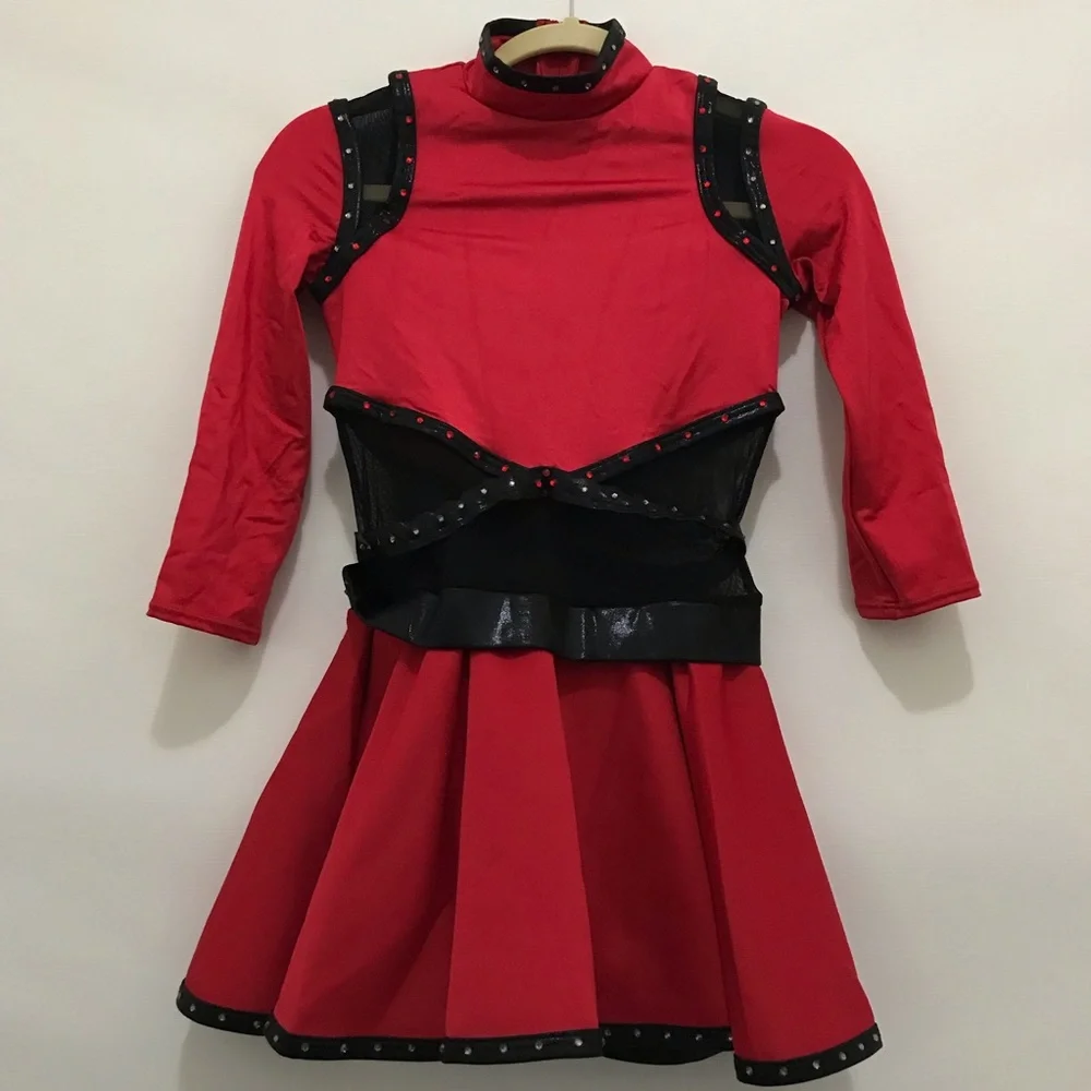 Weissman Red Kids Costume Dance Dress Girl Size L